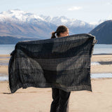 Sherpa Scarf Shawl - Black