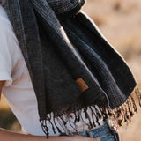 Sherpa Scarf Shawl - Black