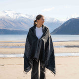 Sherpa Scarf Shawl - Black