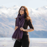 Sherpa Scarf Shawl - Purple