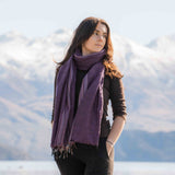 Sherpa Scarf Shawl - Purple