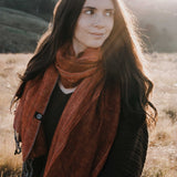 Sherpa Scarf Shawl - Tangelo