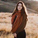 Sherpa Scarf Shawl - Tangelo