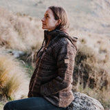 Womens Riverstone NZ Wool Jacket - Brown Mix