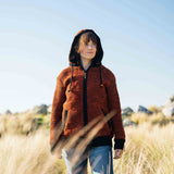 Womens Punakaiki NZ Wool Jacket - Burnt Orange