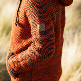 Womens Punakaiki NZ Wool Jacket - Burnt Orange