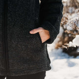 Womens Riverstone NZ Wool Jacket - Charcoal