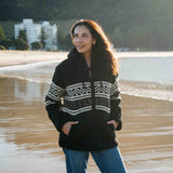 Womens Te Anau NZ Wool Jacket - Charcoal