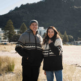 Womens Whale Bay NZ Wool Jacket - Cream Mix