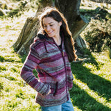 Womens Glacier NZ Wool Jacket - Dusky Rose