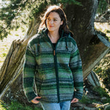 Womens Glacier NZ Wool Jacket - Fern Marle