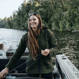 Womens Riverstone NZ Wool Jacket - Forest Green