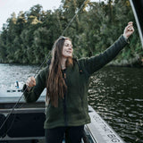 Womens Riverstone NZ Wool Jacket - Forest Green