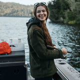 Womens Riverstone NZ Wool Jacket - Forest Green