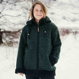 Womens Punakaiki NZ Wool Jacket - Forest