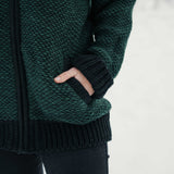 Womens Punakaiki NZ Wool Jacket - Forest