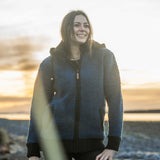 Womens Punakaiki NZ Wool Jacket - Ocean