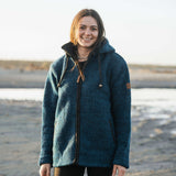 Womens Riverstone NZ Wool Jacket - Petrol