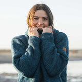 Womens Riverstone NZ Wool Jacket - Petrol