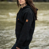 Womens Coastal NZ Wool Jersey - Black