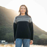 Womens Nordic Lambswool Jersey - Black