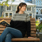 Womens Nordic Lambswool Jersey - Black