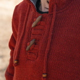 Womens Coastal NZ Wool Jersey - Burnt Orange