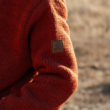 Womens Coastal NZ Wool Jersey - Burnt Orange