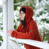 Womens Coastal NZ Wool Jersey - Burnt Orange