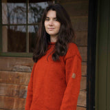 Womens Weekender NZ Wool Jersey - Burnt Orange