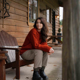 Womens Weekender NZ Wool Jersey - Burnt Orange