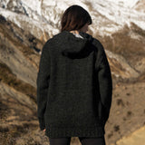 Womens Coastal NZ Wool Jersey - Charcoal