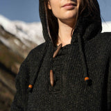 Womens Coastal NZ Wool Jersey - Charcoal