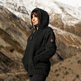 Womens Coastal NZ Wool Jersey - Charcoal