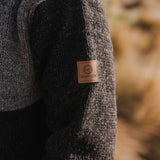 Womens Station Half Zip NZ Wool Jersey - Charcoal Grey