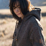 Womens Coastal NZ Wool Jersey - Dark Natural Brown