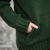 Womens Coastal NZ Wool Jersey - Forest