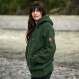 Womens Coastal NZ Wool Jersey - Forest