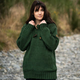 Womens Coastal NZ Wool Jersey - Forest