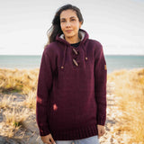 Womens Coastal NZ Wool Jersey - Mulberry