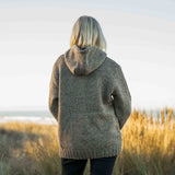 Womens Coastal NZ Wool Jersey - Natural Brown