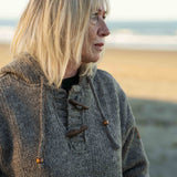 Womens Coastal NZ Wool Jersey - Natural Brown