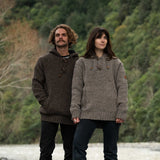 Womens Coastal NZ Wool Jersey - Natural Brown