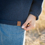 Womens Nordic Lambswool Jersey - Navy