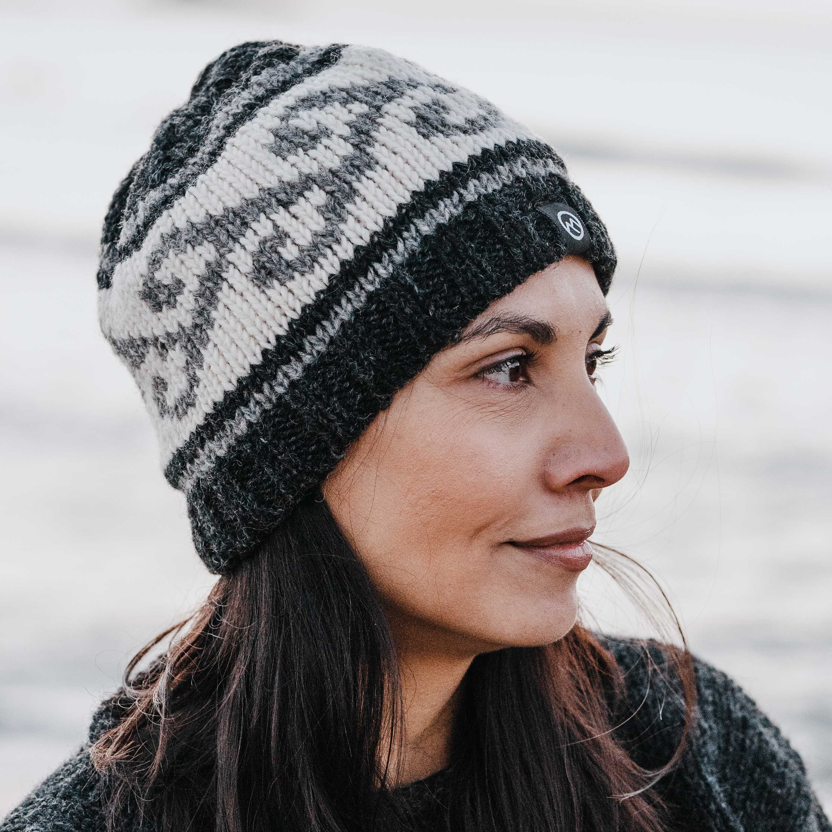 Koru Wool Beanie - Charcoal
