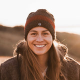 Tongariro Wool Beanie - Charcoal Red