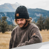 NZ Wool Mountain Beanie -Charcoal