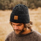 NZ Wool Mountain Beanie -Charcoal