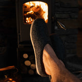 NZ Wool Slippers - moss
